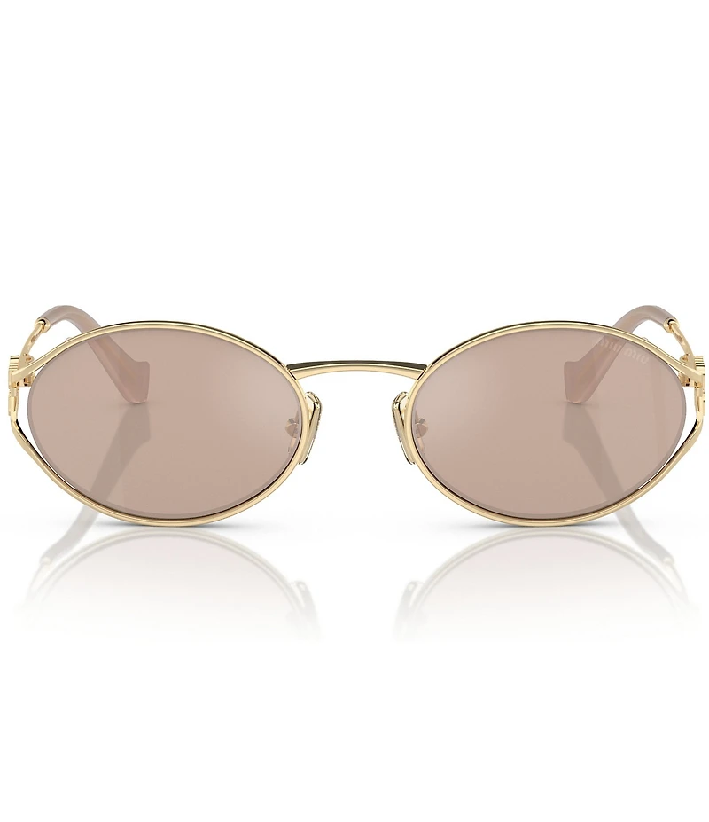 Miu Miu Women's MU 52YS54-X 54mm Oval Mirrored Sunglasses