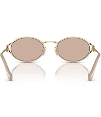 Miu Miu Women's MU 52YS54-X 54mm Oval Mirrored Sunglasses
