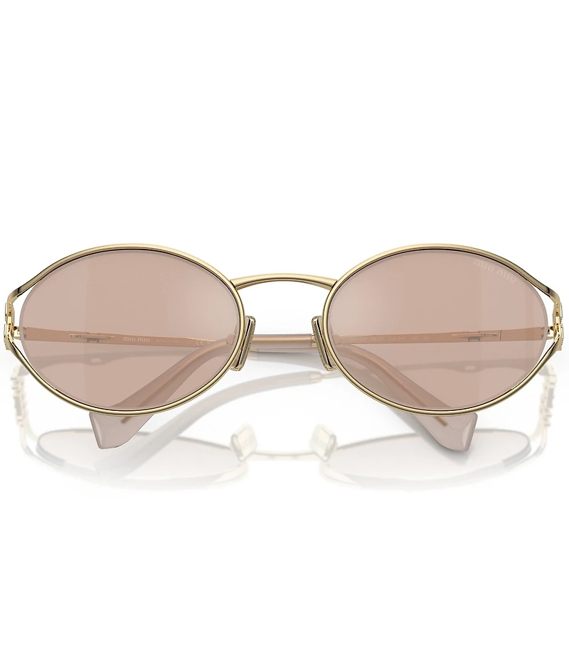 Miu Miu Women's MU 52YS54-X 54mm Oval Mirrored Sunglasses