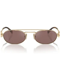 Miu Miu Women's MU 54ZS53-Z 53mm Oval Mirrored Sunglasses