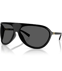 Miu Miu Women's MU A01S75-X 75mm Wrap Statement Shield Sunglasses