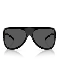Miu Miu Women's MU A01S75-X 75mm Wrap Statement Shield Sunglasses
