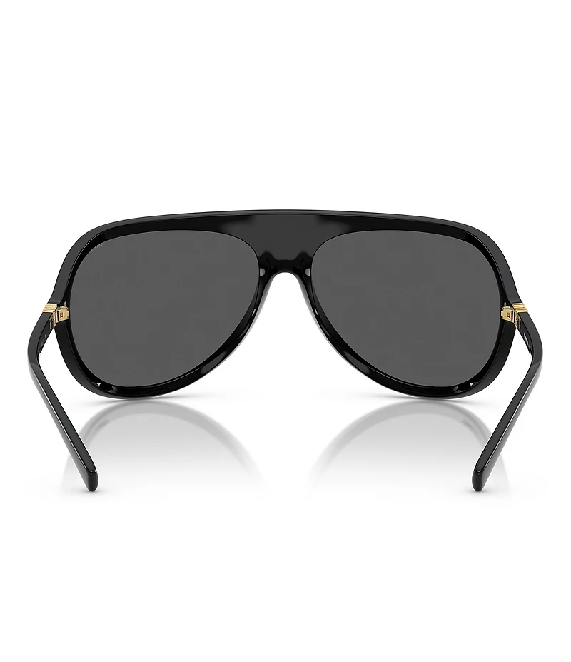Miu Miu Women's MU A01S75-X 75mm Wrap Statement Shield Sunglasses