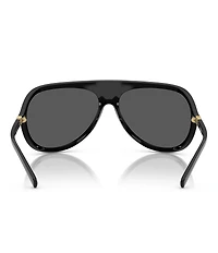 Miu Miu Women's MU A01S75-X 75mm Wrap Statement Shield Sunglasses