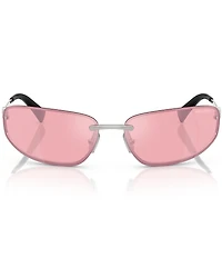 Miu Miu Women's MU A50S68-Z 69mm Oval Gradient Mirrored Sunglasses