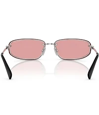 Miu Miu Women's MU A50S68-Z 69mm Oval Gradient Mirrored Sunglasses