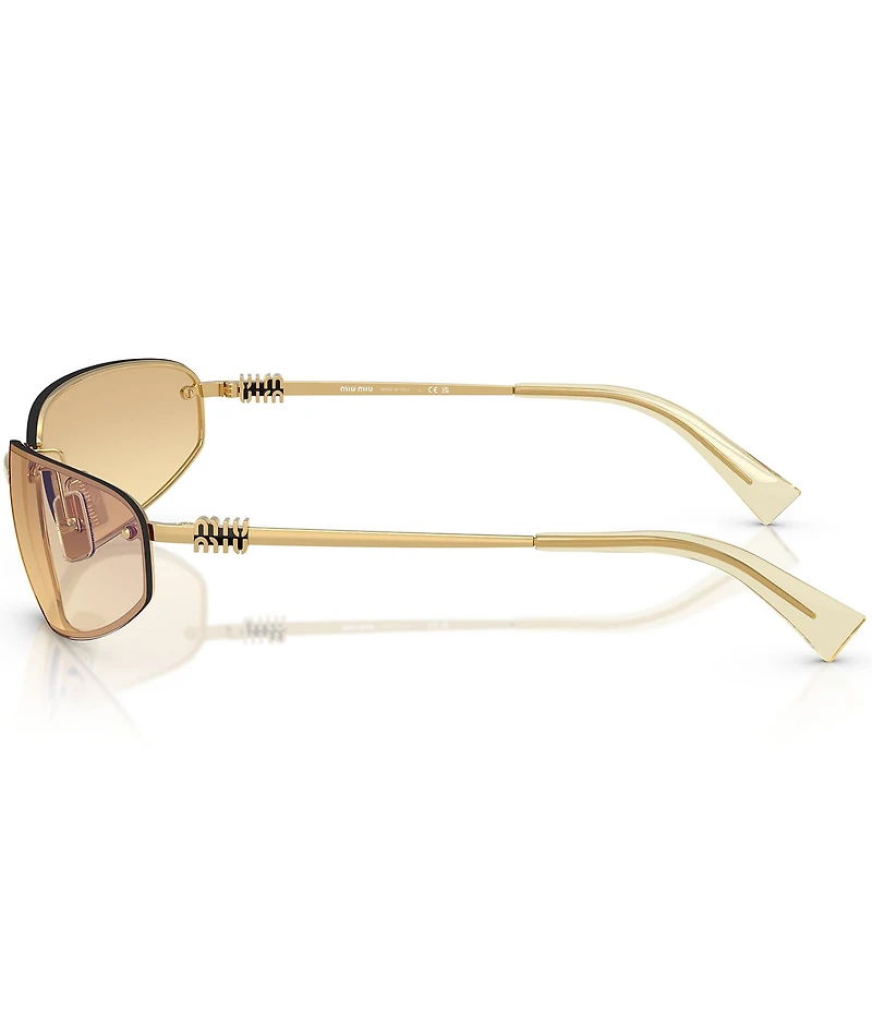 Miu Miu Women's MU A50S68-Z 69mm Oval Gradient Mirrored Sunglasses
