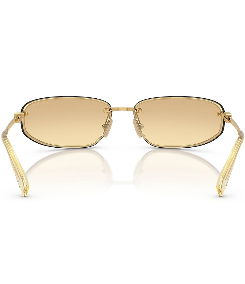Miu Miu Women's MU A50S68-Z 69mm Oval Gradient Mirrored Sunglasses