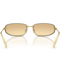 Miu Miu Women's MU A50S68-Z 69mm Oval Gradient Mirrored Sunglasses