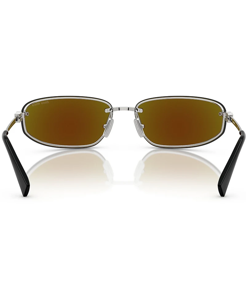 Miu Miu Women's MU A50S68-Z 69mm Oval Gradient Mirrored Sunglasses