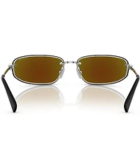Miu Miu Women's MU A50S68-Z 69mm Oval Gradient Mirrored Sunglasses