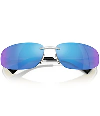 Miu Miu Women's MU A50S68-Z 69mm Oval Gradient Mirrored Sunglasses