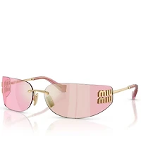 Miu Miu Women's MU A51S 75mm Rectangle Sunglasses