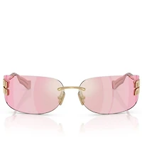 Miu Miu Women's MU A51S 75mm Rectangle Sunglasses