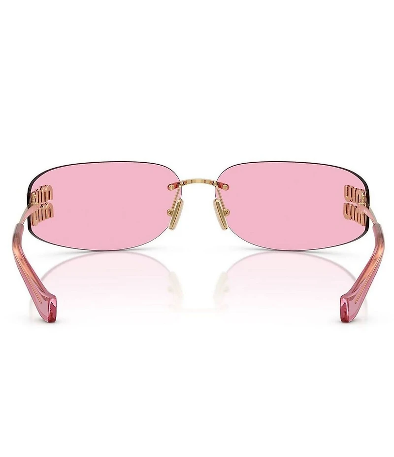 Miu Miu Women's MU A51S 75mm Rectangle Sunglasses