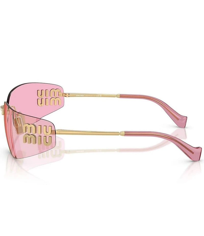 Miu Miu Women's MU A51S 75mm Rectangle Sunglasses