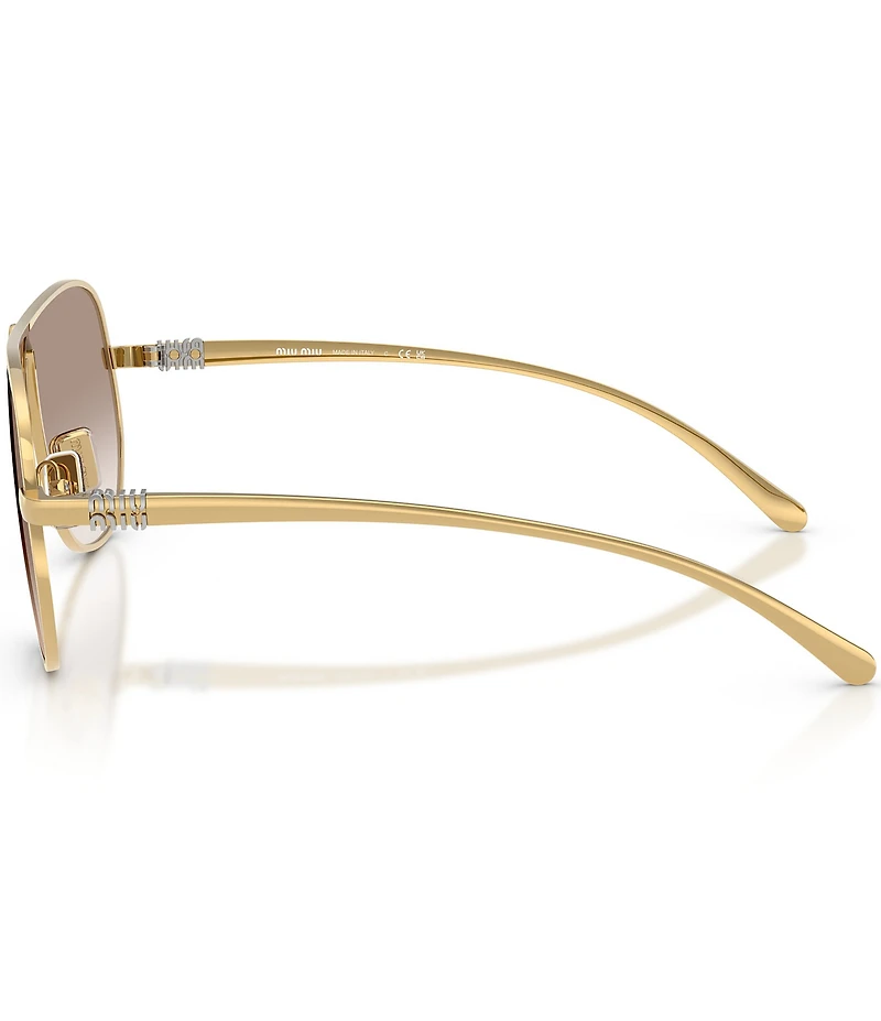 Miu Miu Women's MU56S5 66mm Pilot Sunglasses