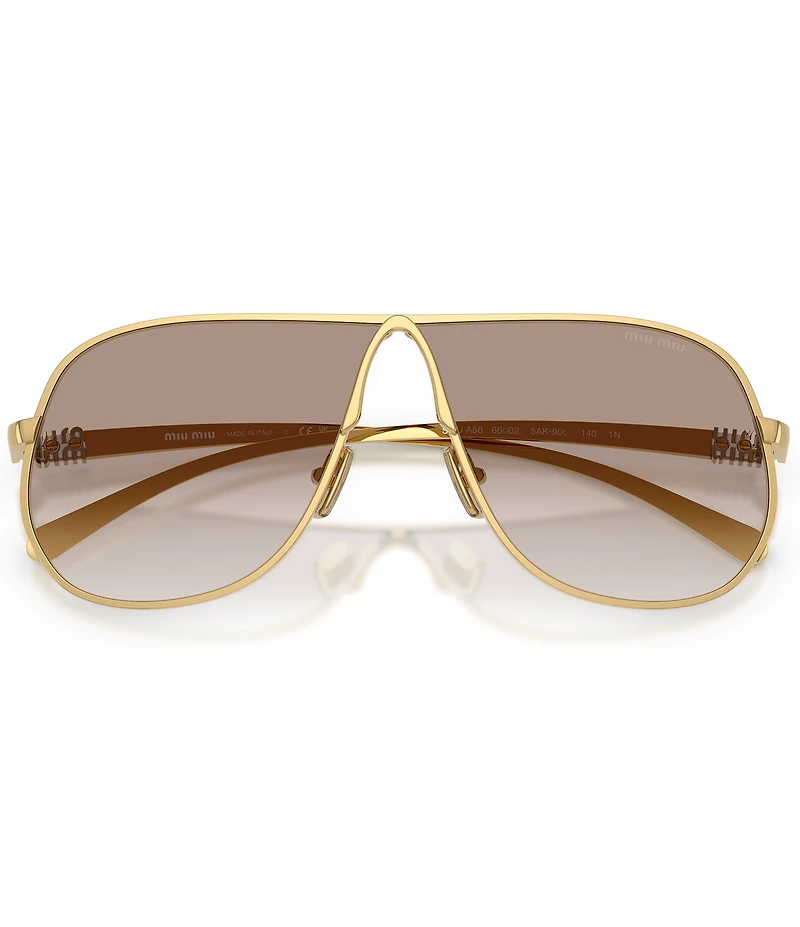 Miu Miu Women's MU56S5 66mm Pilot Sunglasses