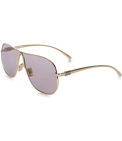 Miu Miu Women's MU56S5 66mm Pilot Sunglasses