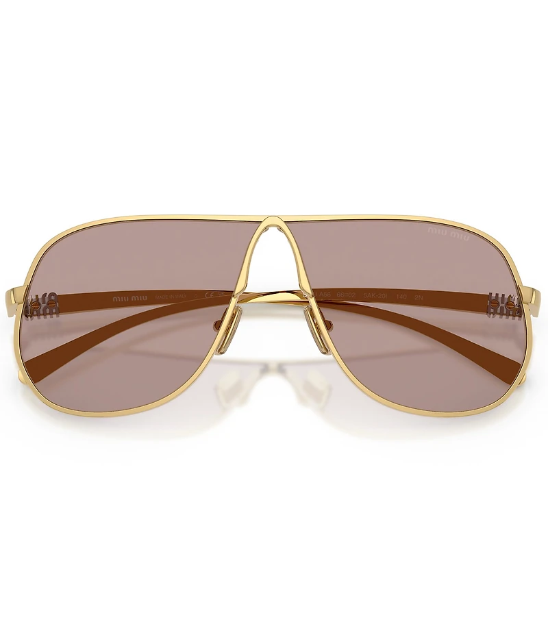 Miu Miu Women's MU56S5 66mm Pilot Sunglasses