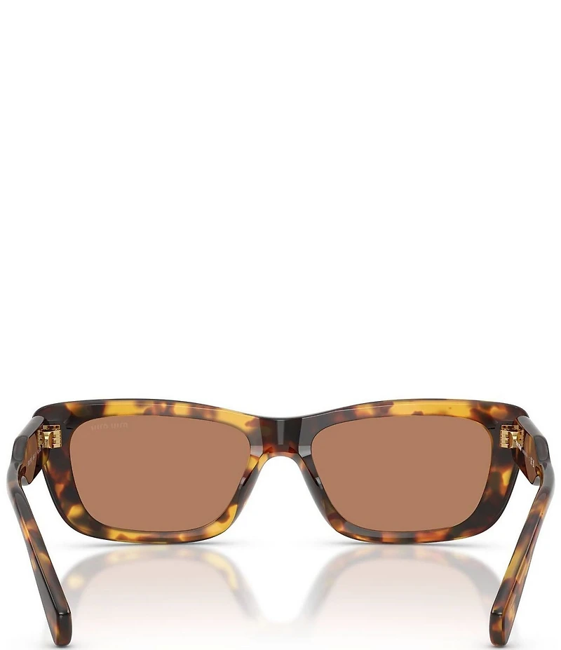 Miu Miu Women's MUB12S 56mm Rectangle Sunglasses