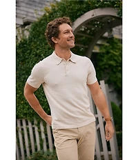Mizzen+Main Ashe Short Sleeve Sweater Polo Shirt