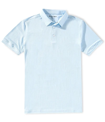 Mizzen+Main Copa Seersucker Performance Stretch Short Sleeve Polo Shirt