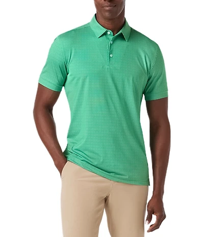 Mizzen+Main Golf Tee Time Performance Stretch Short Sleeve Polo Shirt