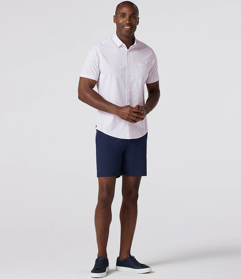 Mizzen+Main Leeward Diamond Short Sleeve Woven Shirt