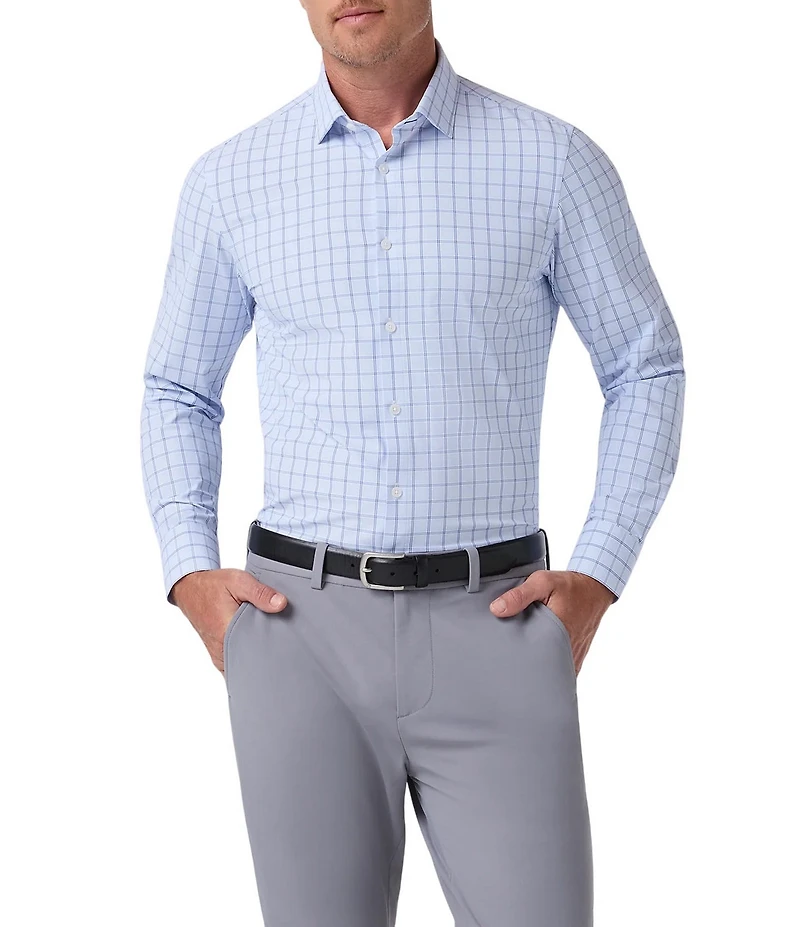 Mizzen+Main Leeward Hampton Plaid Long Sleeve Woven Shirt