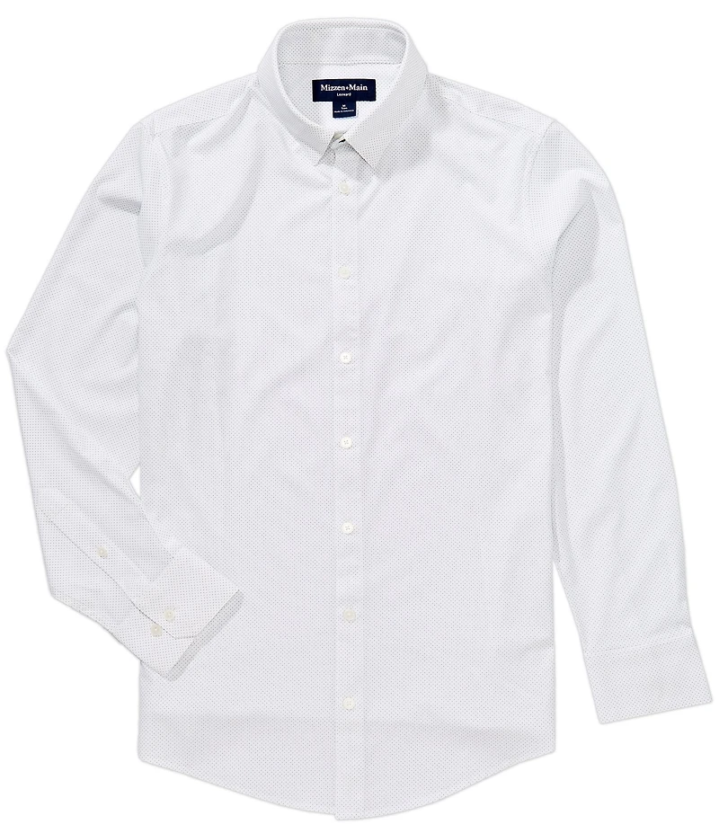 Mizzen+Main Leeward Micro Dot Long Sleeve Woven Shirt