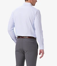 Mizzen+Main Leeward Performance Stretch Banker Stripe Long Sleeve Woven Shirt