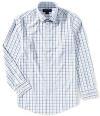 Mizzen+Main Leeward Performance Stretch Multi Plaid Long Sleeve Woven Shirt