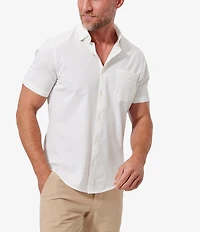 Mizzen+Main Leeward Solid Performance Short-Sleeve Woven Shirt