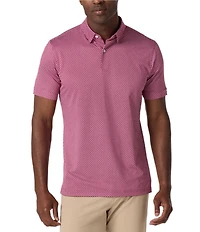 Mizzen+Main Mulberry Dash Short Sleeve Polo Shirt