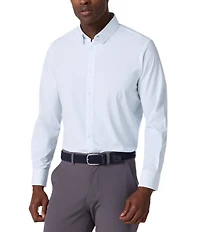 Mizzen+Main Performance Stretch Leeward Clover Dot Long Sleeve Woven Shirt