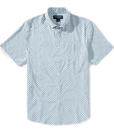 Mizzen+Main Performance Stretch Leeward Foulard Print Short Sleeve Woven Shirt
