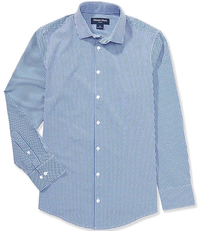 Mizzen+Main Performance Stretch Leeward Ian Gingham Long Sleeve Woven Shirt