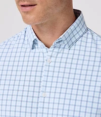 Mizzen+Main Performance Stretch Leeward Miles Plaid Long Sleeve Woven Shirt