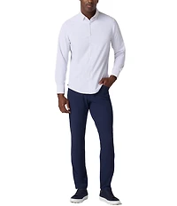 Mizzen+Main Performance Stretch Leeward No Tuck Conrad Tattersall Long Sleeve Woven Shirt