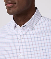 Mizzen+Main Performance Stretch Leeward No Tuck Conrad Tattersall Long Sleeve Woven Shirt