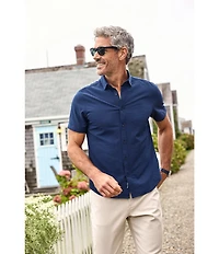Mizzen+Main Porter Seersucker Short Sleeve Woven Shirt