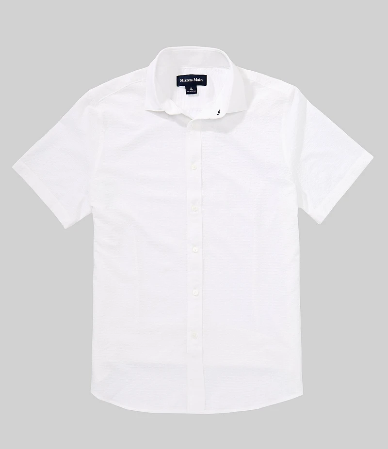 Mizzen+Main Porter Seersucker Short Sleeve Woven Shirt