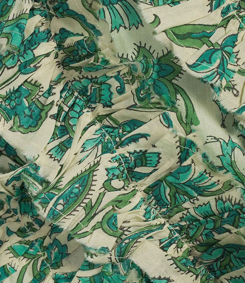 Mo Maya Crazy Bird Printed Sleeveless Sweetheart Neckline Mulit Way Smocked Mini Dress