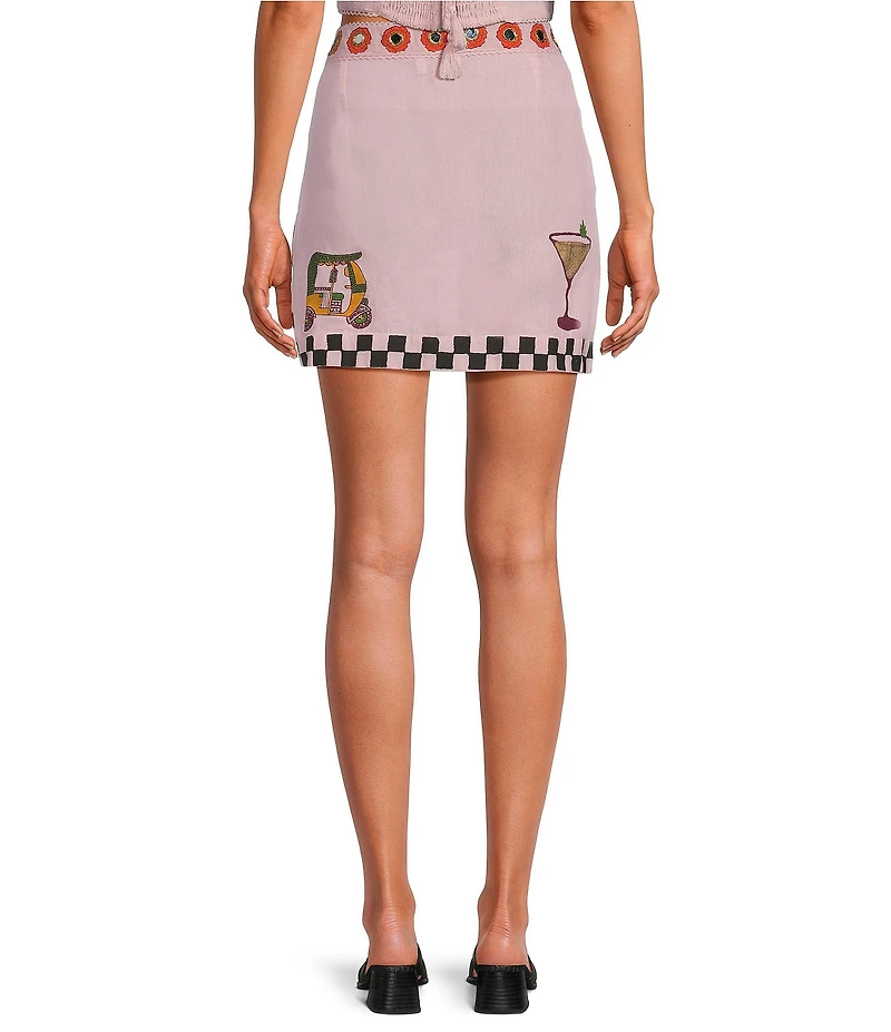 Mo Maya Jaipur Mini Pencil Skirt