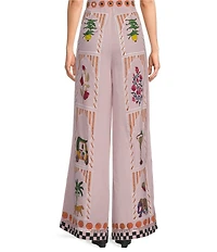 Mo Maya Jaipur Printed Flare High Rise Coordinating Pants