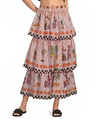 Mo Maya Jaipur Tiered Skirt