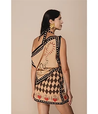 Mo Maya Love Hurts Coordinating Mini Skirt