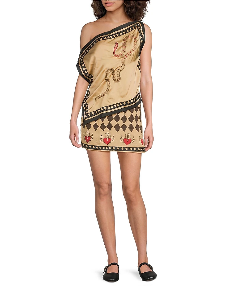 Mo Maya Love Hurts Coordinating Mini Skirt