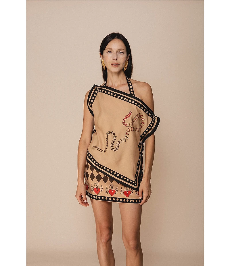 Mo Maya Love Hurts Off-The-Shoulder Multi-Way Scarf Top